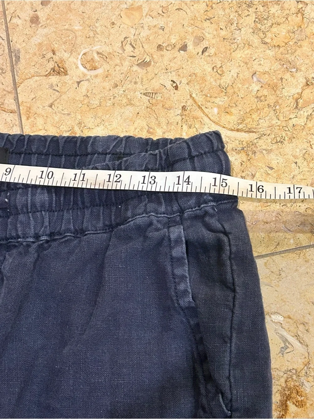 Joe's Jeans Men’s 100% Linen Navy Blue Drawstring Casual Pants Size Small